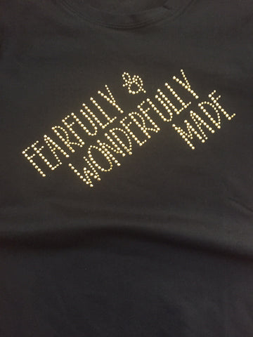 Fearfully and Wonderfully Made Gold Stud T-Shirt