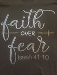 Faith over Fear Rhinestone T-Shirt