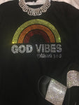 God Vibes Rhinestone T-Shirt