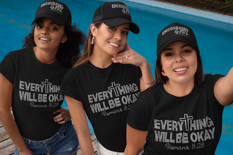 Everything Will Be Okay Rhinestone T-Shirt
