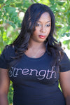 Strength (2-sided) Rhinestone T-Shirt